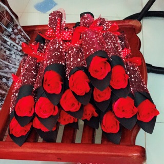 Combo sỉ 10 bó hoa sáp 1 bông