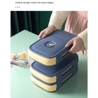 🇻🇳stock ready🇻🇳Home refrigerator fresh egg carton drawer type kitchen storage box with stackable lid with egg roll finishing box🔙COD