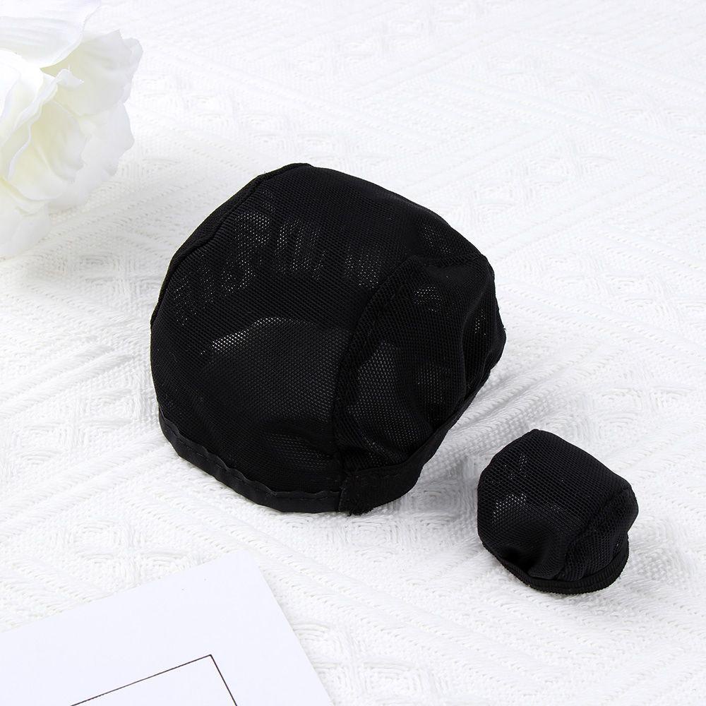 RAINBOW Multi-sizes Hairnet Net 1/3 1/4 1/6 Non-slip Hat Cap Fixed Hair DIY Wig Toy Doll DIY Accessories Black/Beige Color Head Headgear/Multicolor