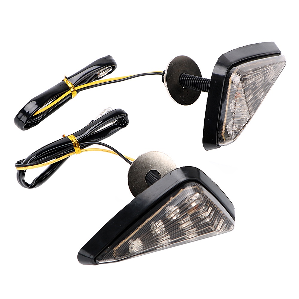 1 Cặp Đèn Xi Nhan 12V 9 Bóng LED Hình Tam Giác Chống Nước Cho Xe Máy
