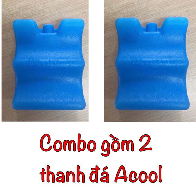 Combo Túi Giữ Nhiệt Kèm 2 Thanh Đá Khô 2 Rãnh