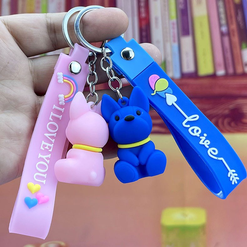 Móc khoá Cún nhiều màu dễ thương