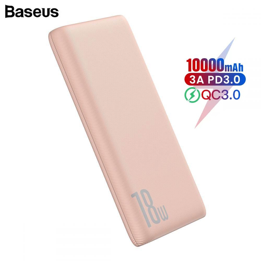 [ PD + QC 18W ]Pin dự phòng sạc nhanh Baseus Bipow 10000mAh tích hợp PD/QC công suất 18W 3 cổng sạc QC3.0+PD3.0