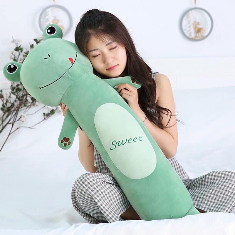 Gấu Bông Gối Ôm Hình Thú TPHCM Ngộ Nghĩnh Dành Cho Em Bé Và Người Lớn Hình Sư Tử - Thỏ - Ếch Xanh - Khỉ - Hươu Lớn Nhỏ