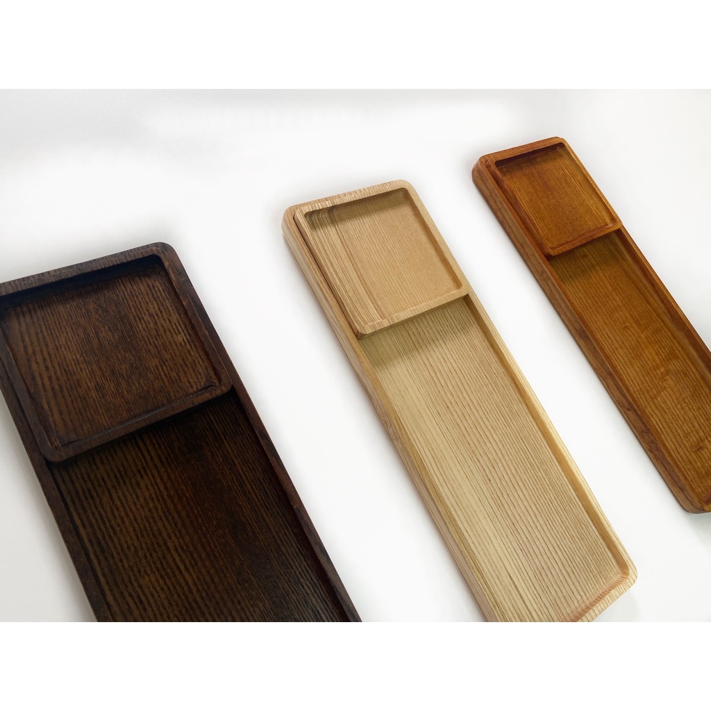 Khay gỗ decor hình chữ nhật/ khay trà bánh