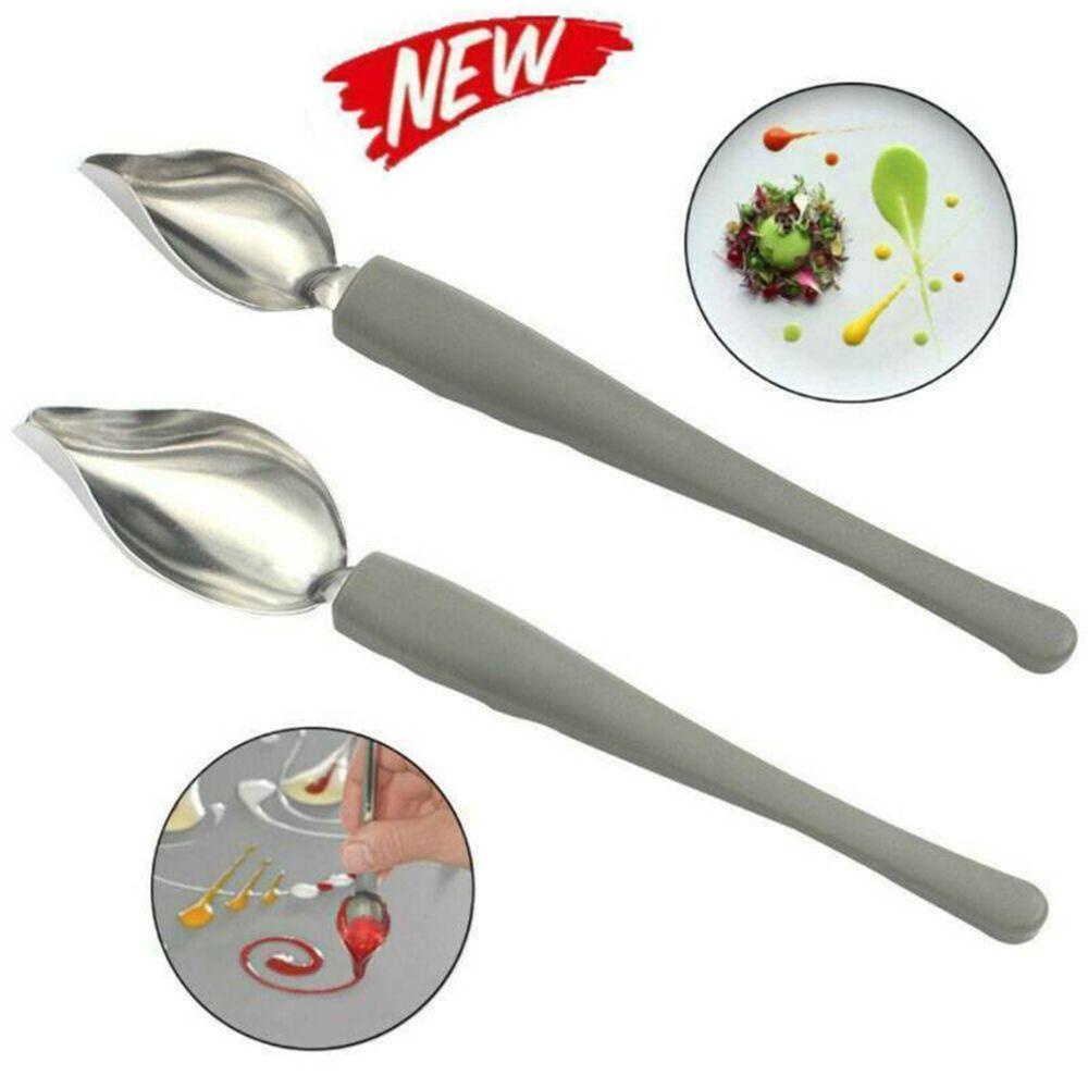Muỗng Vẽ Trang Trí Món Tráng Miệng Bằng Thép Không Gỉ