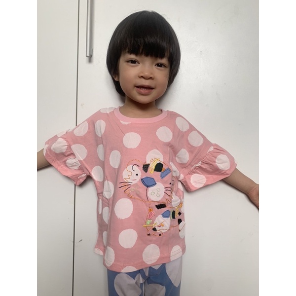 Áo thun cọc tay Malwee bé gái 1.5-8 tuổi 100% cotton