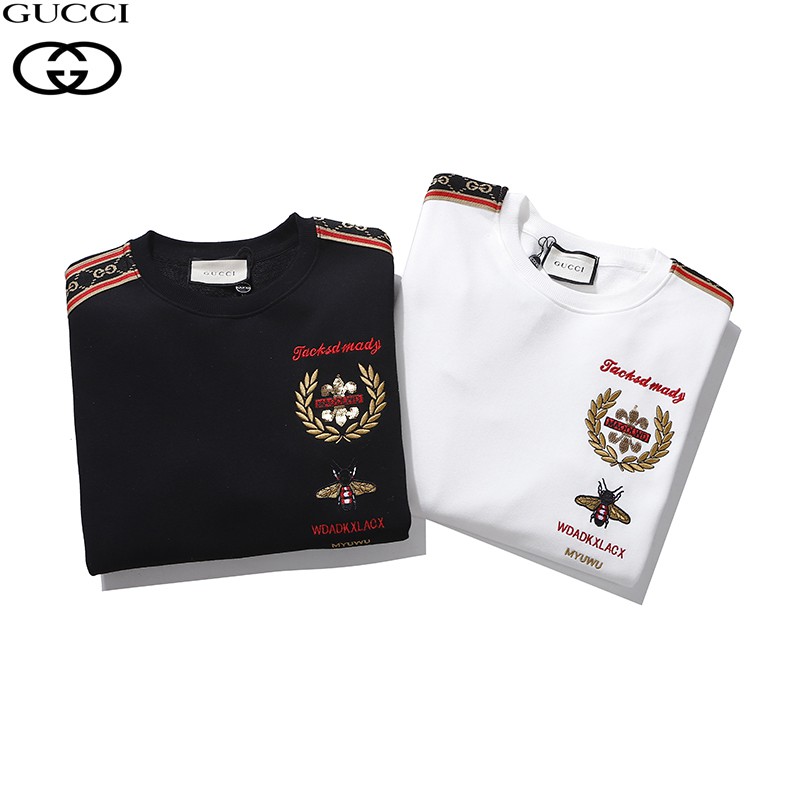 Áo Hoodie Dài Tay In Chữ Gucci Thời Trang Nam Nữ