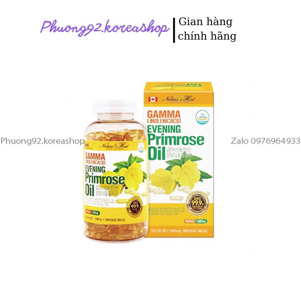 (Chuẩn Auth) Tinh Dầu Hoa Anh Thảo Evening Primrose Oil Hàn Quốc