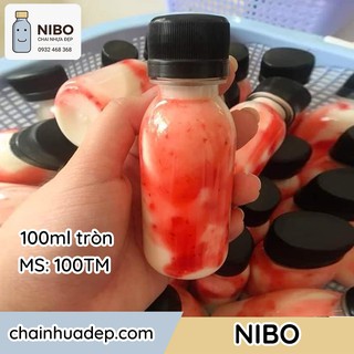 [Chai nhựa 100ml] 100 chai đựng sữa chua | MS: 100TM