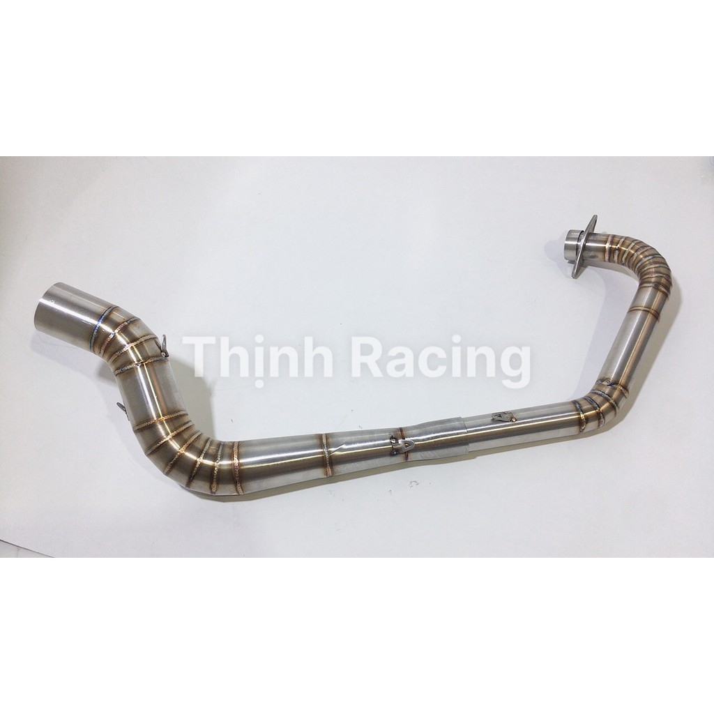 Cổ pô 2 khúc from Nlk size 34mm gắn Satria Raider f150 from drag chuẩn inox 304