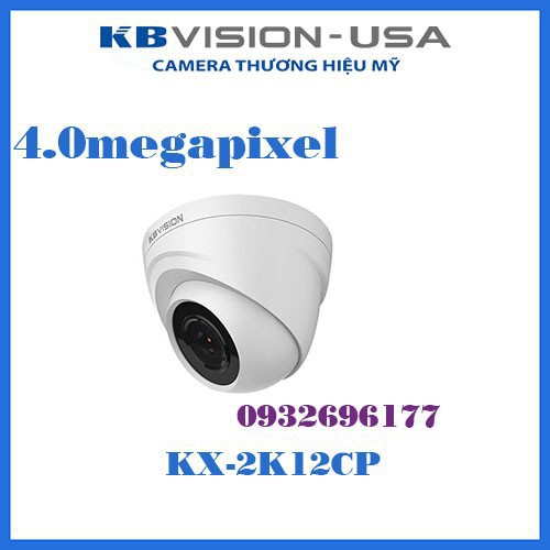 Camera Dome HDCVI hồng ngoại 4.0 Megapixel KBVISION KX-2K12CP