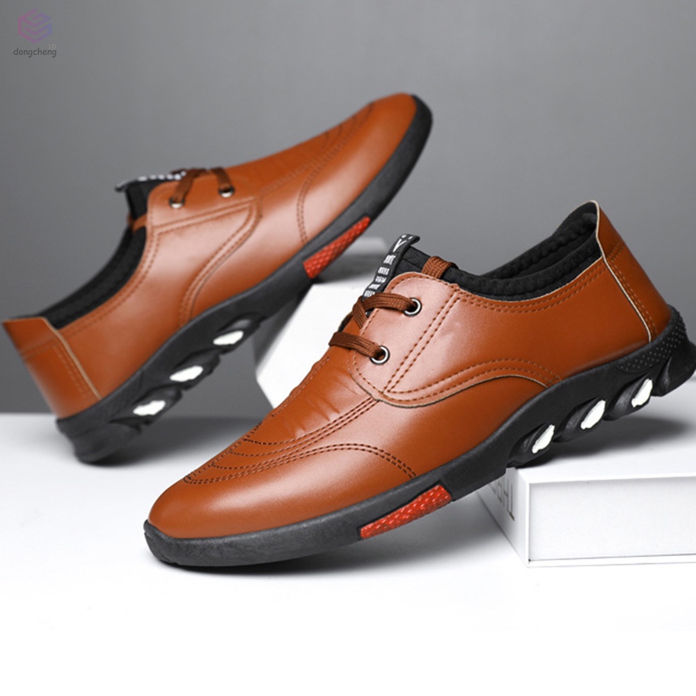 Giày Công Sở Đế Phẳng Bằng PVC Thoải Mái An Toàn Cho Nam Cỡ 39-44