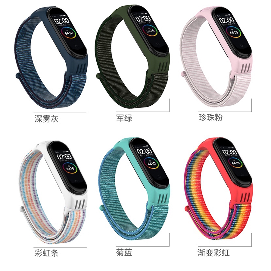 Dây Đeo Sợi Nylon Thay Thế Cho Đồng Hồ Thông Minh Xiaomi Band 5 / 4