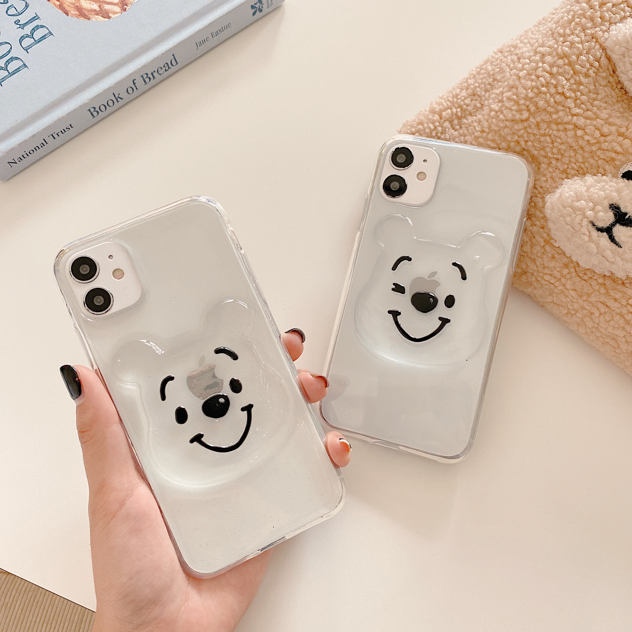 Ốp lưng mềm trong suốt in hình gấu Pooh 3D cho Iphone 13 Pro Max 12 Pro Max 12 Mini 11 Pro Max 7 8 Plus XR  XS Max SE 2020 | WebRaoVat - webraovat.net.vn