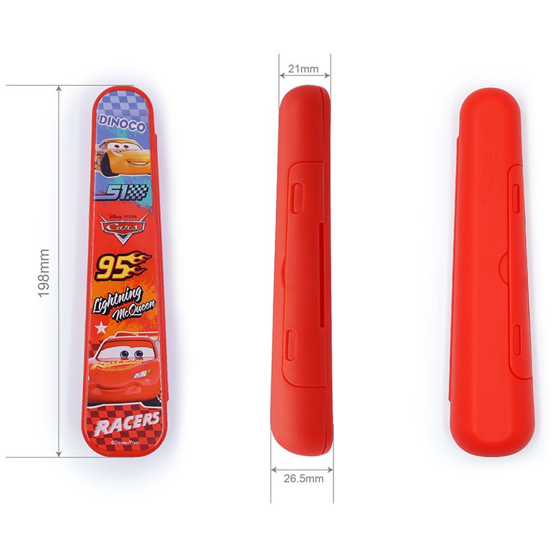 Disney Bộ Muỗng Đũa Nĩa Kèm Hộp Đựng Bằng Thép Không Gỉ 304 In Hoạt Hình frozen