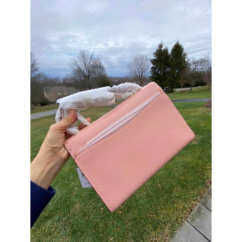 Túi xách chính hãng nữ Coach Hồng cam nhẹ nhàng - Size 26cm