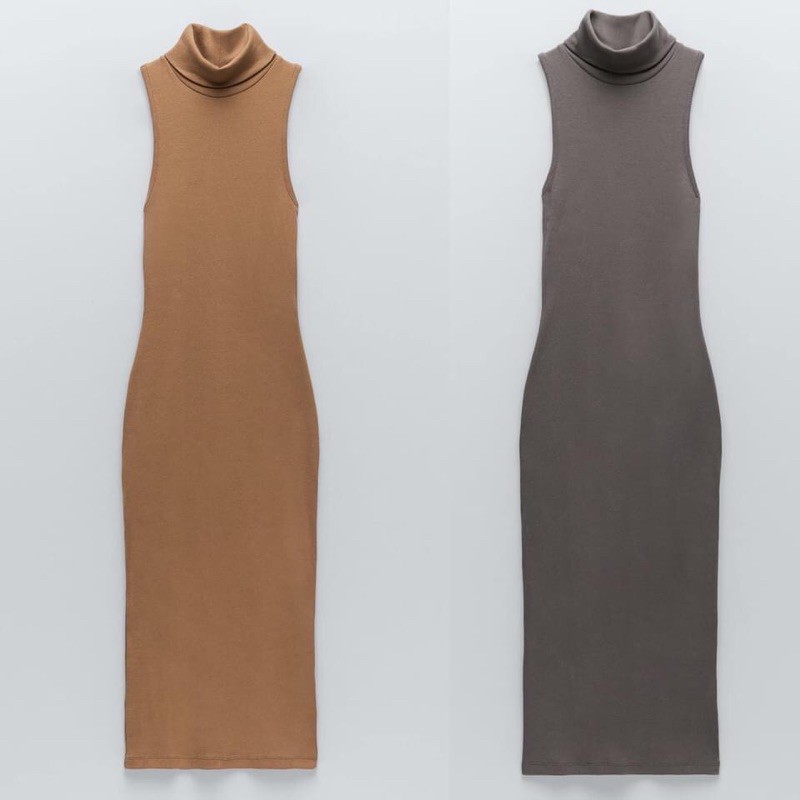 Váy body zara cao cổ