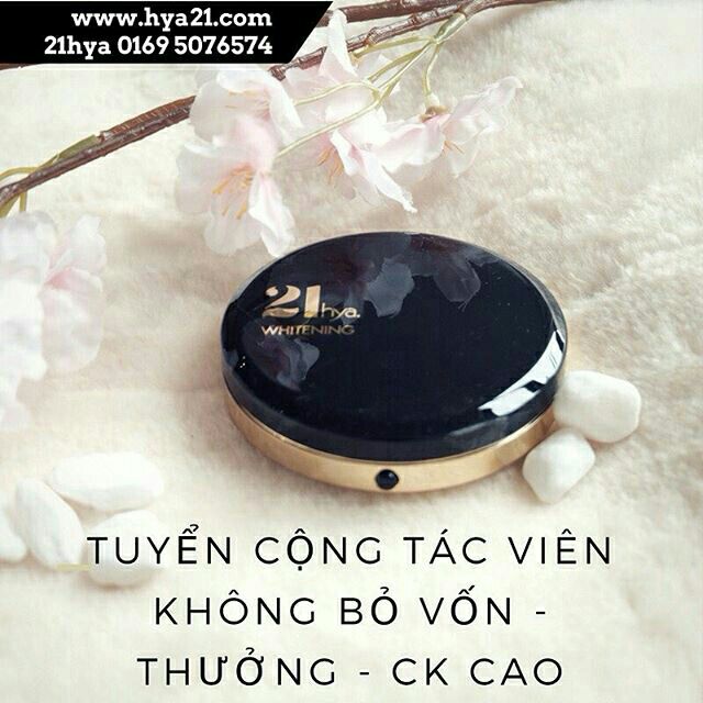 (SALE TẾT) Phấn tươi Hya 21 nhẹ mặt không đổ dầu da khỏe an toàn | BigBuy360 - bigbuy360.vn