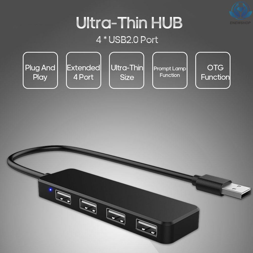 【enew】Portable Ultra-Thin Plug And Play High Speed Multiple Port HUB Adaptor