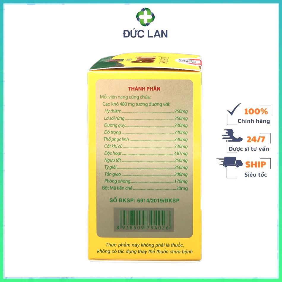 VIÊN GOUT TÂM BÌNH LỌ 60 VIÊN HỖ TRỢ GIẢM ĐAU DO GOUT, GIẢM TẦN SUẤT ĐAU GOUT CẤP