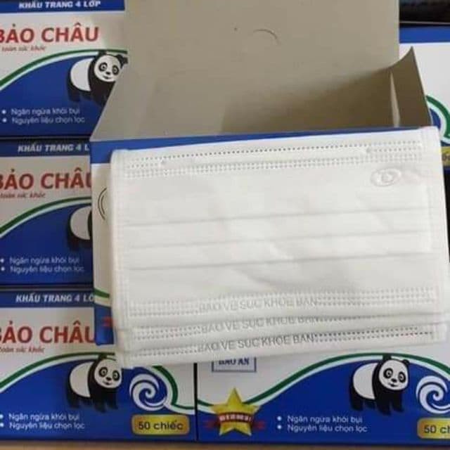 Khẩu trang y tế 4 lớp Bảo Châu (Hộp 50 cái)