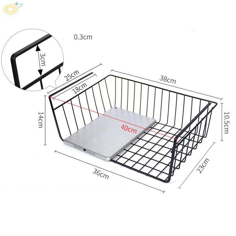 Rổ đựng đồ bằng sắt gắn bên dưới bàn làm việc cho trường đại học/ký túc xá/giường ngủ