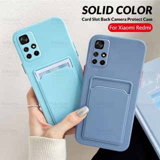 Ốp Điện Thoại Silicone Mềm Tích Hợp Ví Đựng Thẻ Cho Xiaomi Redmi Note 11 4G Note11 Pro 11Pro 5G Not 11S