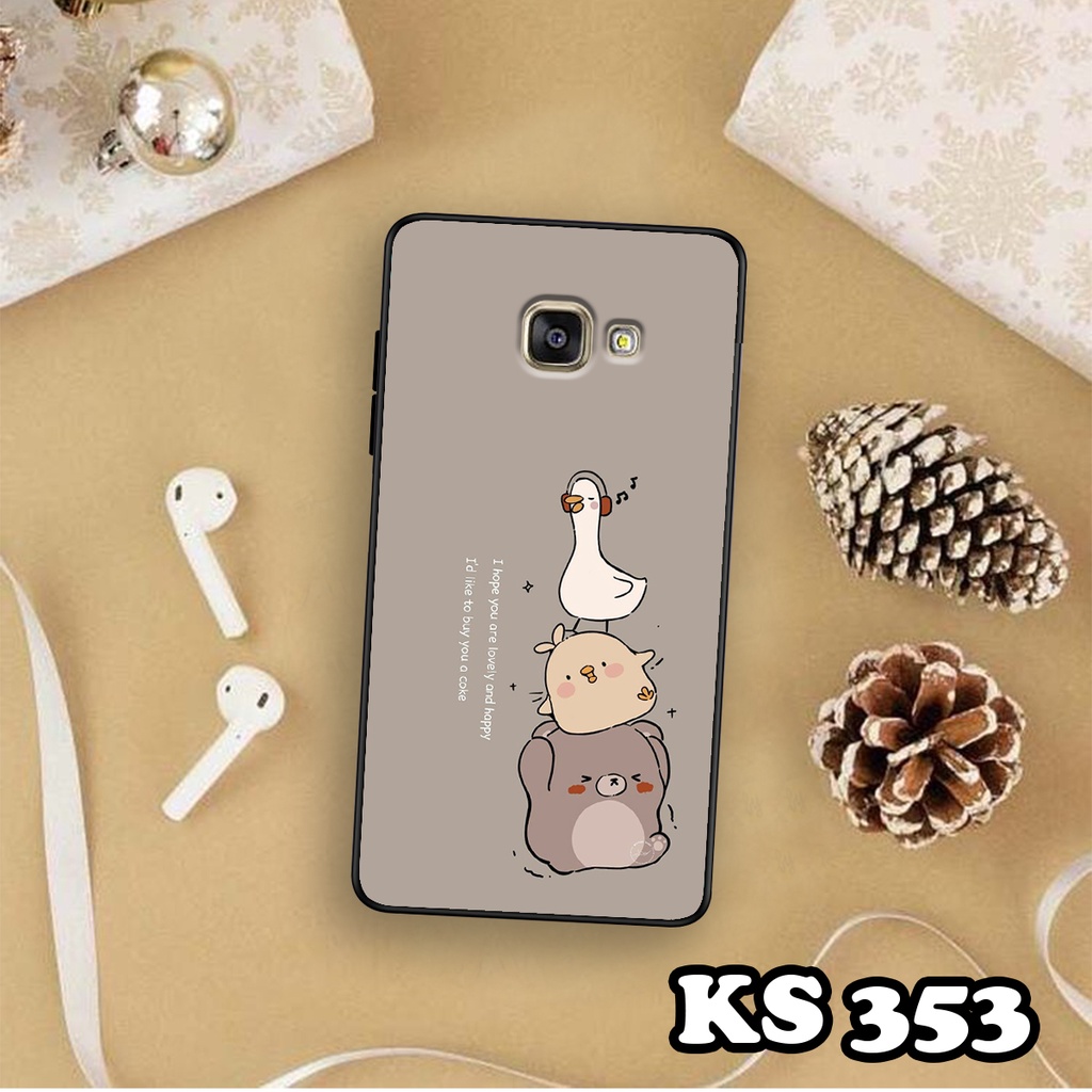 Ốp lưng Samsung A7 2017 - Samsung A5 2017 - Samsung A3 2017 - Ốp in hình Cat&amp;Bear đáng yêu - Chất liệu TPU siêu bền