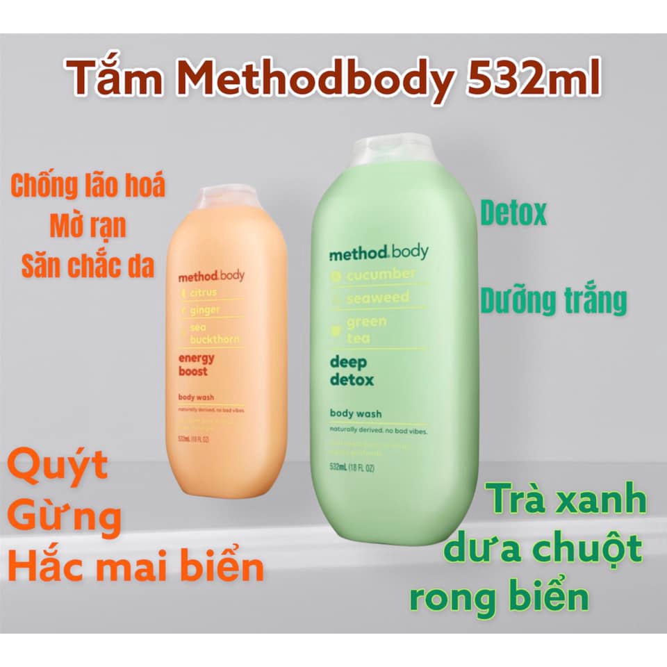 Sữa tắm Method Body Úc 535ml