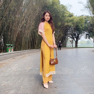 Áo Dài Cách Tân nữ chất lụa may sẵn Thiên An MS:AD01