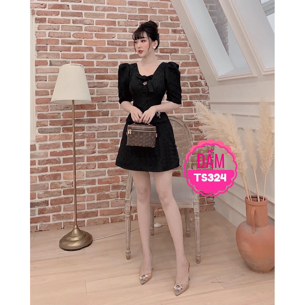 ĐẦM GẤM NƠ SIÊU XINH TS324 ❤100% ẢNH THẬT❤