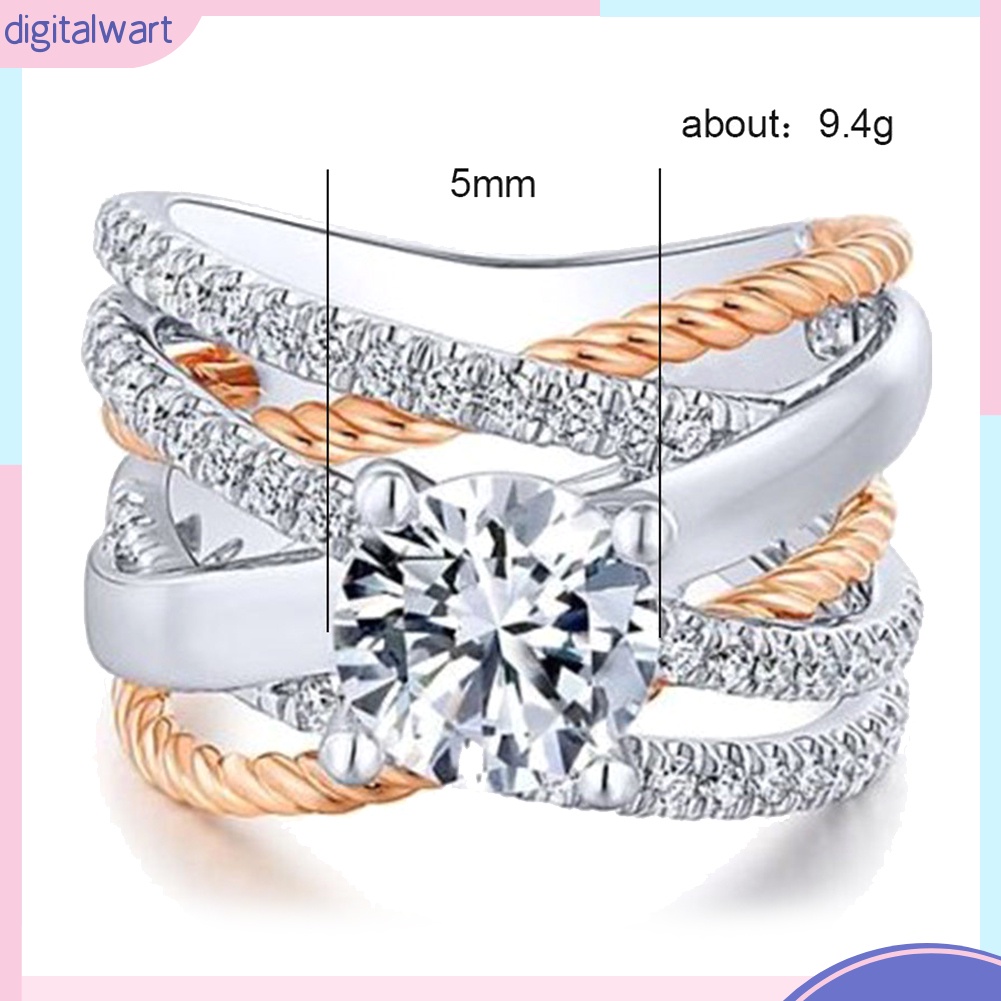 Nhẫn thời trang nữ kiểu dáng cực độc đáo đính đá Rhinestone sang trọng