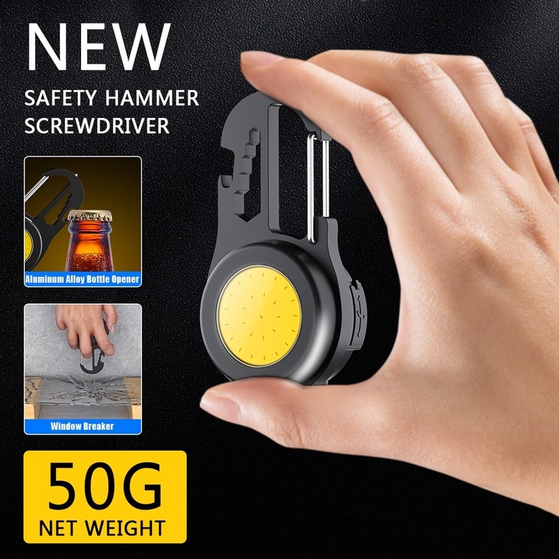Đèn Led COB Mini Kèm Móc Khóa Đa Năng Tiện Dụng