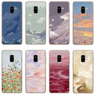 Ốp Điện Thoại TPU Dẻo In Họa Tiết Độc Đáo Thời Trang Cho Samsung Galaxy A8 plus 2018 A6 2018 plus