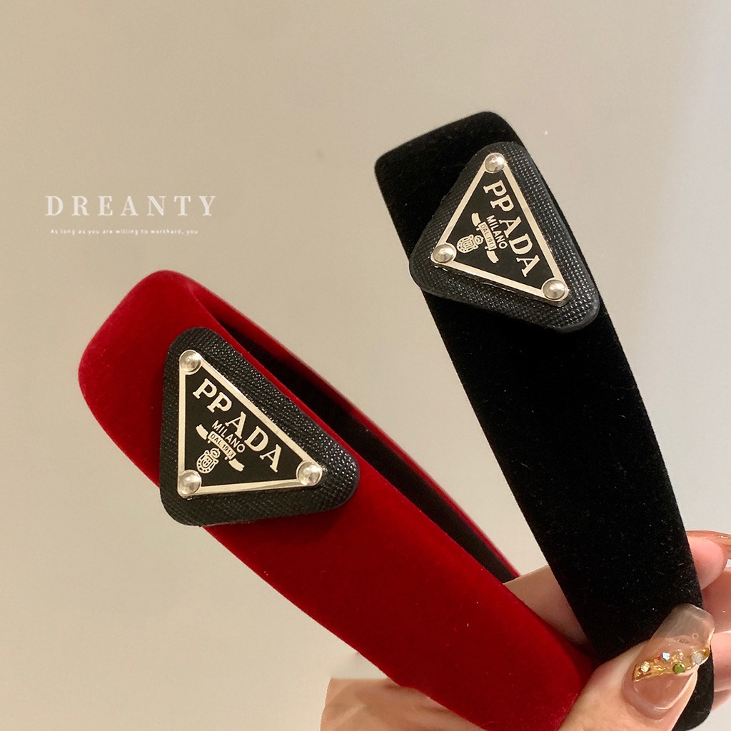 Băng Đô Cài Tóc Vải Nhung Đen Cao Cấp Phong Cách Pháp Cổ Điển Thời Trang Cho Nữ