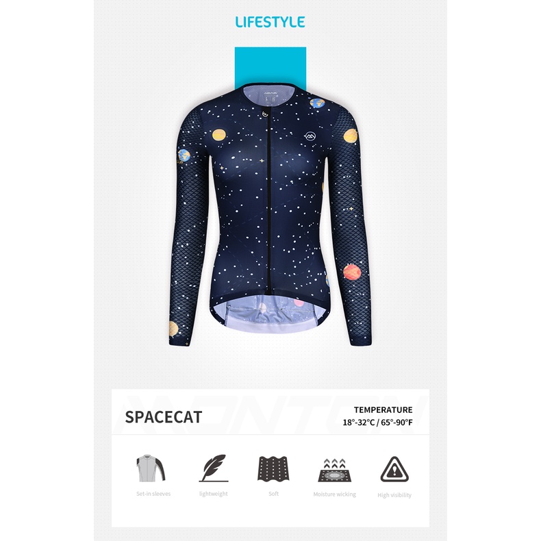 Áo Dài tay nữ Space cat 12180