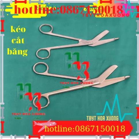 Kéo Cắt Băng Gạc Y Tế - Kéo Cắt Bột Các Cỡ Hàng PAKISTAN