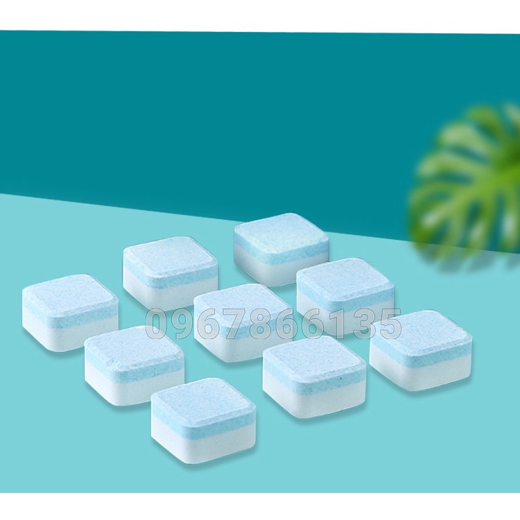 Viên Tẩy Vệ Sinh Lồng Máy Giặt Diệt Khuẩn Hiệu Quả - Hộp 12 Viên Tẩy Cặn Lồng Giặt Cao Cấp