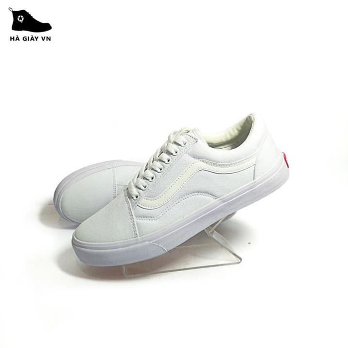 Giày Sneaker  old skool nam nữ full trắng đủ size