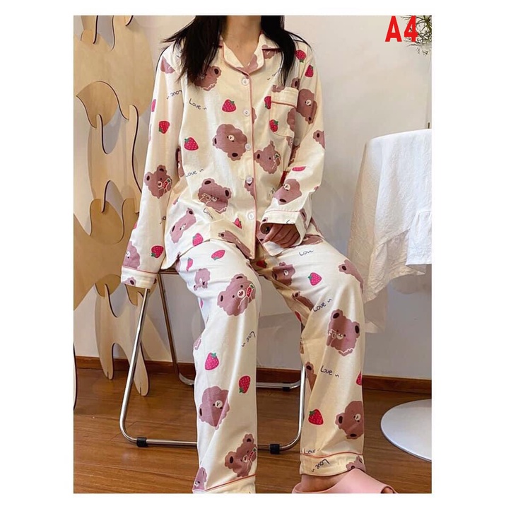 [FREE SHIP] Bộ Đồ Ngủ Pijama 💖 Bộ Lụa KaTe Tay Dài Quần Dài Cao Cấp [Ảnh Thật] [Siêu Đẹp] | BigBuy360 - bigbuy360.vn