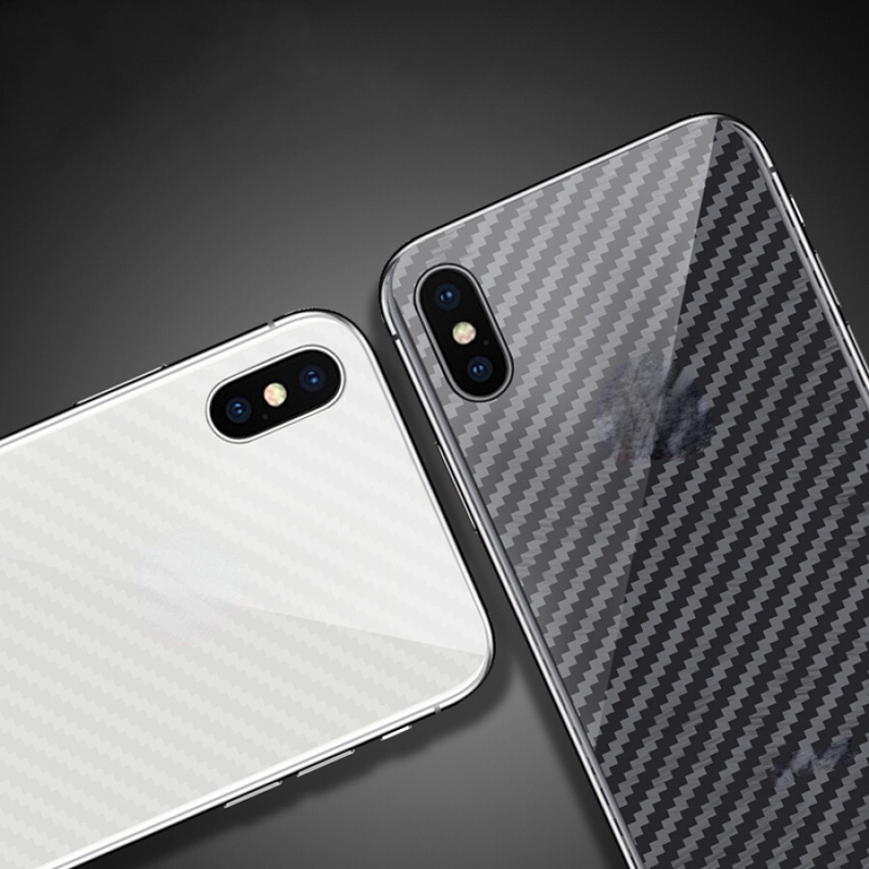 For iPhone 11 PRO XS MAX XR X 7 8 6 6S PLUS Carbon Fiber Soft Back Protector Sticker Back Film