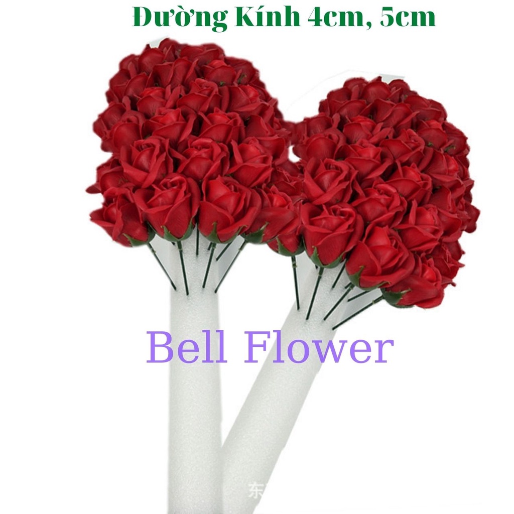 Cây Xốp Cắm Hoa Đường Kính 5cm, Dài 50cm 40cm, Mút Xốp Tròn Cắm Hoa Sáp Nhũ, Giả, Hoa Tươi Khô Bellflower
