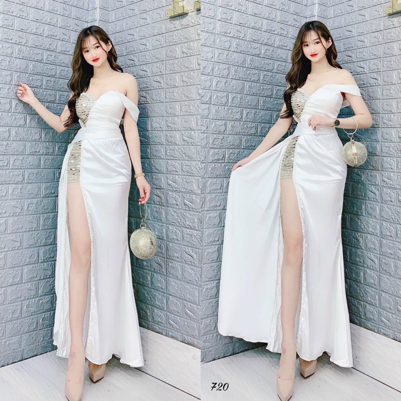 ĐẦM MAXI DẠ HỘI ĐÍNH ĐÁ