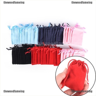 (Hàng Mới Về) Set 10 Túi Nhung Dây Rút Đựng Trang Sức 7x9cm