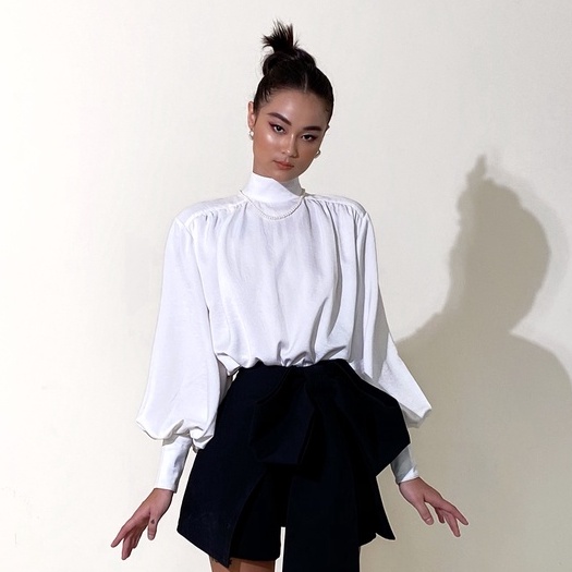 Áo sơ mi kiểu cột nơ ONONMADE Bowtie Blouse