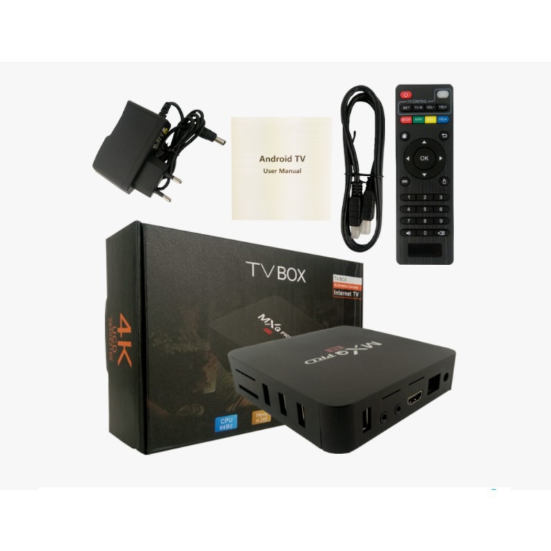 Mới Hộp Tv Thông Minh 5g Mxq Pro 4k 4gb + 64gb Android Ultra Hd Android 10.1 3d Player Smart Tv Box