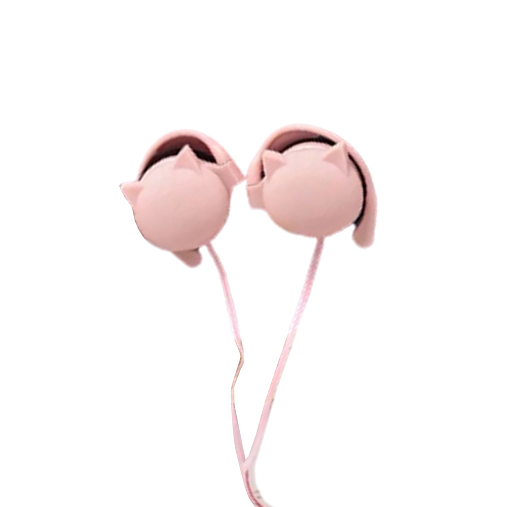 Tai Nghe Móc Tai Hình Mèo Hoạt Hình Có Mic Cho Điện Thoại / Pc | BigBuy360 - bigbuy360.vn