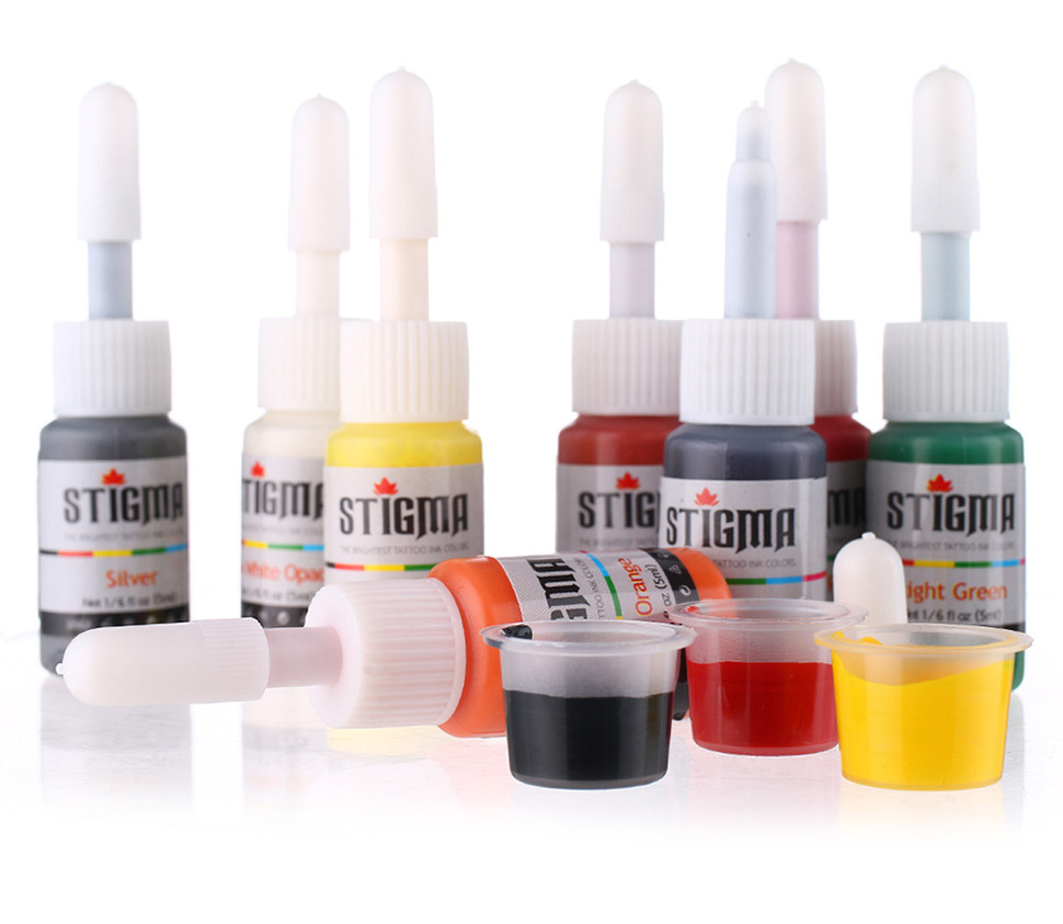 STIGMA 7 color suite (5ml) Preferred professional tattoo Ink makeup paint, available in body paint colors