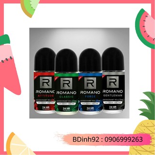 Lăn khử mùi Romano 50ml